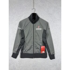 NWT The North Face Ladies Tech Full-Zip Fleece Gray Jacket Size S Stanford‎